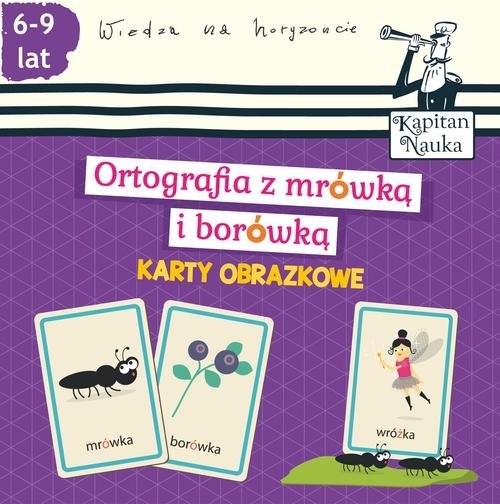 okładka Karty obrazkowe Ortografia z mrówką i borówką 6-9 lat książka | Bożena Dybowska