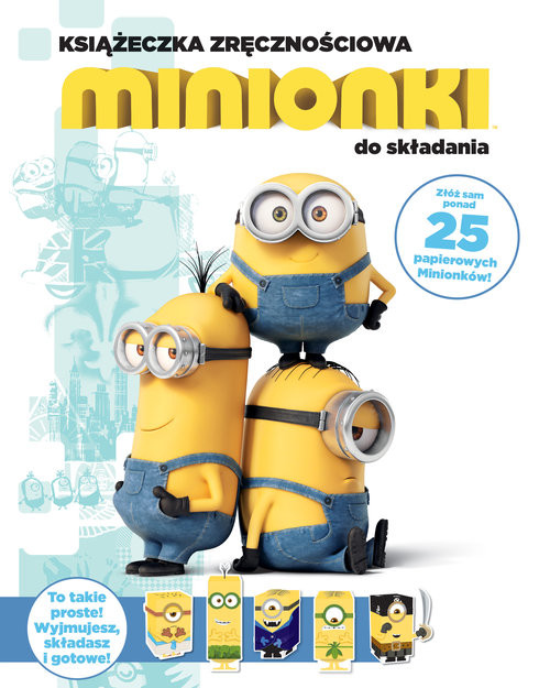 okładka Minionki Książeczka zręcznościowa do składania książka