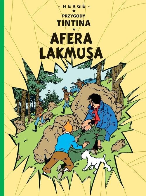 okładka Przygody Tintina Tom 18 Afera Lakmusa książka | Herge
