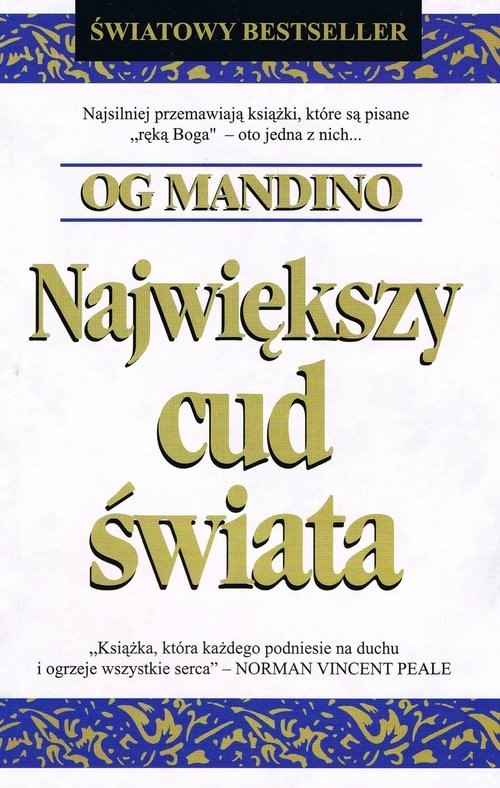 okładka Największy cud świata książka | Mandino Og
