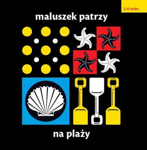 okładka Maluszek patrzy Na plaży książka | Chez Picthall
