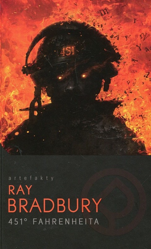 okładka 451 stopni Fahrenheita książka | Bradbury Ray
