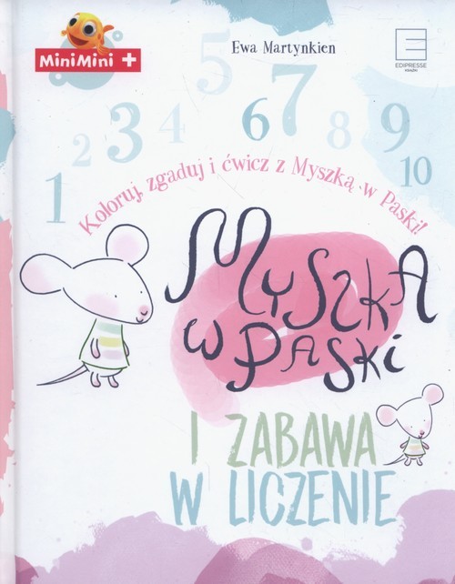 okładka Myszka w paski i zabawa w liczenie książka | Ewa Martynkien