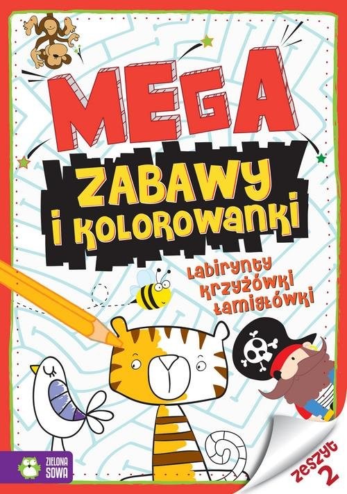 okładka Megazabawy i kolorowanki Zeszyt 2 książka