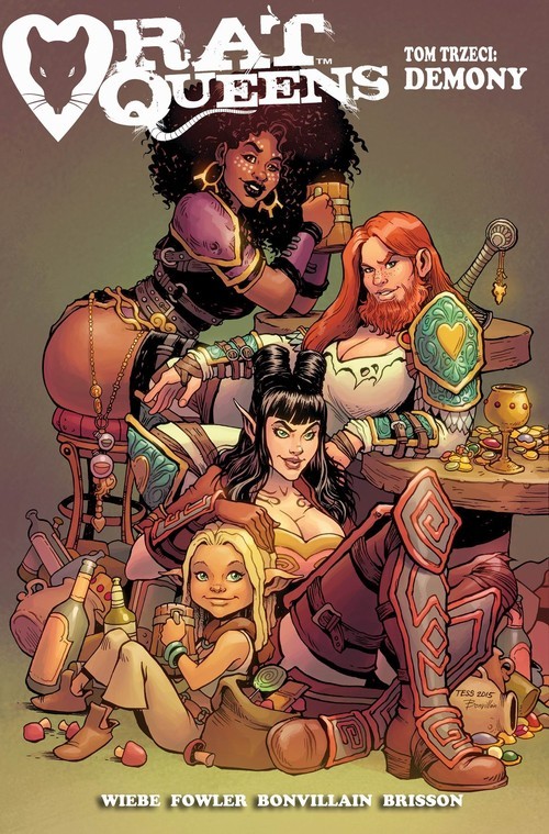 okładka Rat Queens Tom 3 Demony książka | Wiebe J.Kurtis