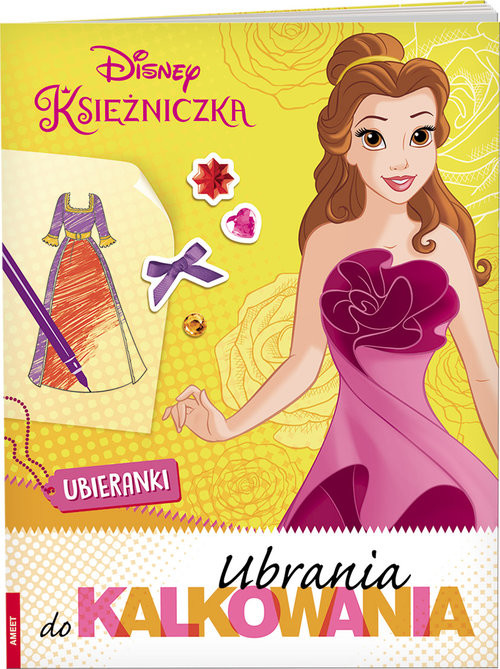 okładka Disney Księżniczka Ubrania do kalkowania DKL-1 książka
