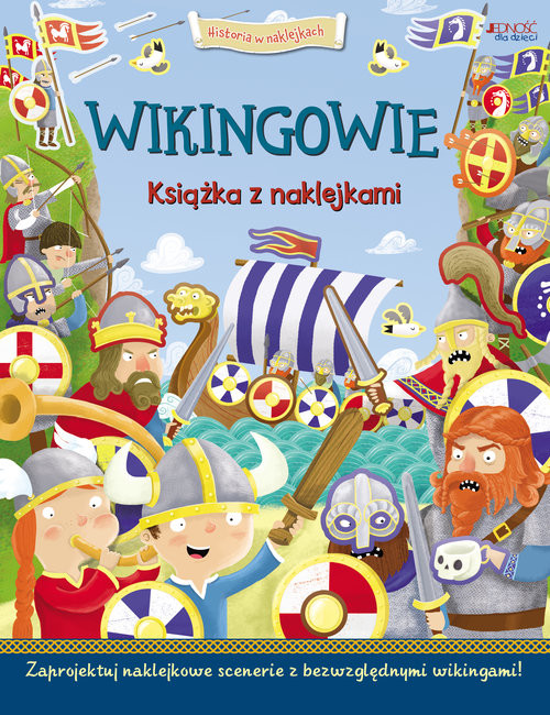 okładka Wikingowie Historia w naklejkach książka