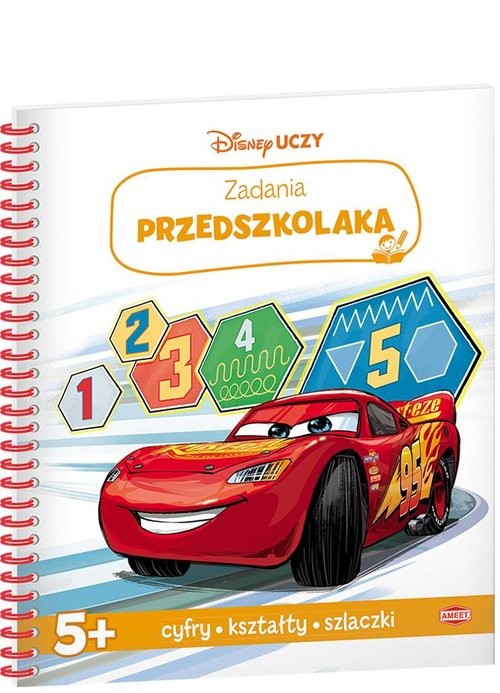 okładka Disney uczy Auta 3 Zadania przedszkolaka USKF-2 książka
