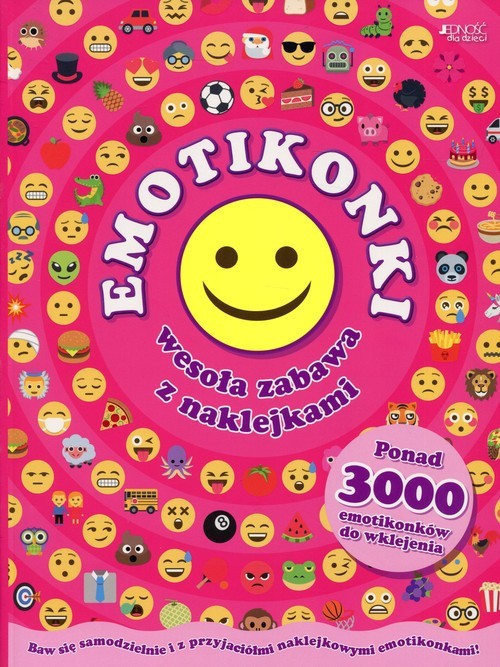 okładka Emotikonki Wesoła zabawa z naklejkami książka