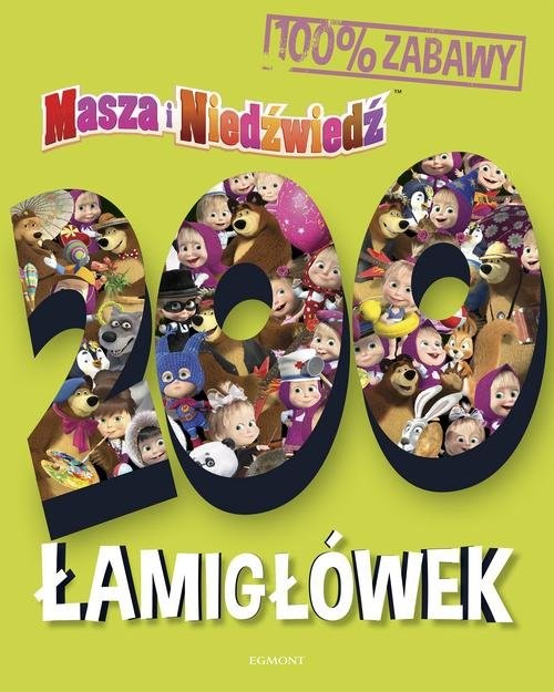 okładka Masza i Niedźwiedź 200 łamigłówek książka