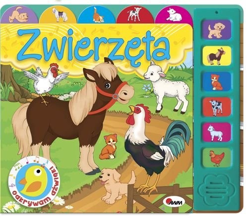 okładka Odkrywam dźwięki Zwierzęta książka | Kwiecińska Mirosława