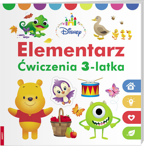 okładka Disney Maluch Elementarz ćwiczenia 3-latka HOP-1 książka