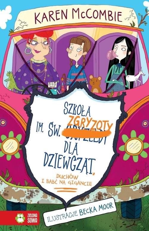 okładka Szkoła im. św. Zgryzoty dla dziewcząt, duchów i uciekjących babć książka | McCombie Karen