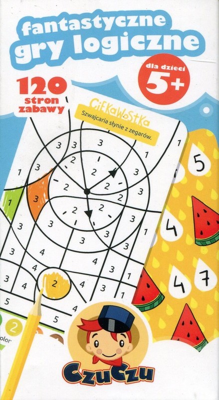 okładka CzuCzu Fantastyczne gry logiczne 5+ książka