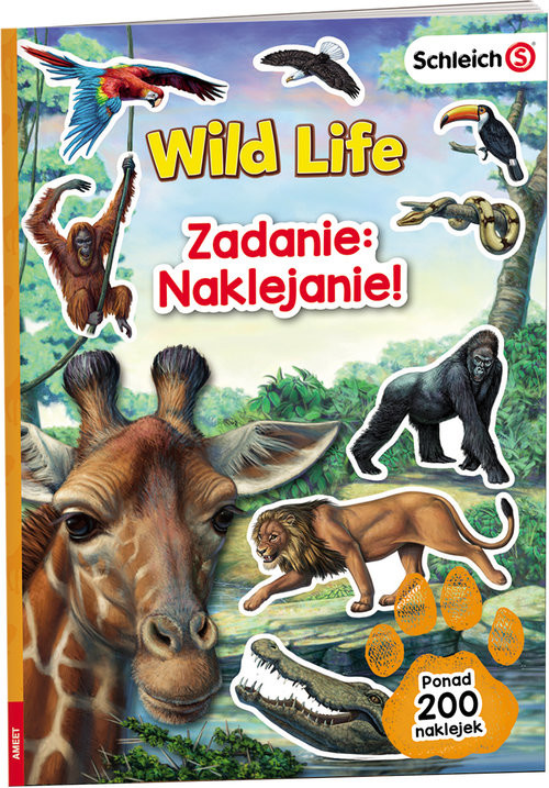 okładka Schleich Wild Life Zadanie Naklejanie LASS-101 książka