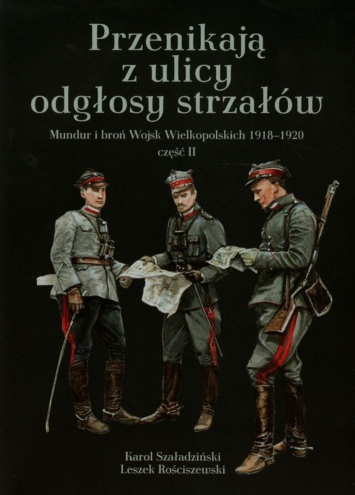 okładka Przenikają z ulicy odgłosy strzałów Mundur i broń Wojsk Wielkopolskich 1918-1920 część 2 książka | Karol Szaładziński, Leszek Rościszewski