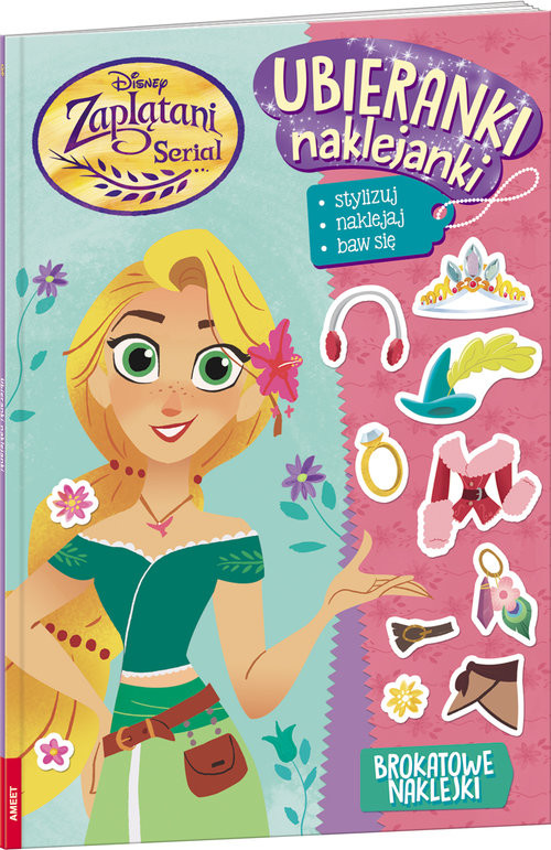 okładka Zaplątani Serial Ubieranki z naklejkami książka