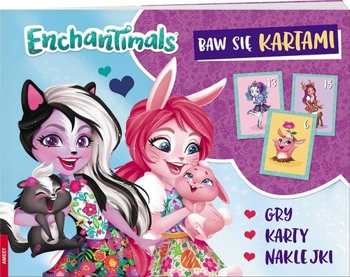 okładka Enchantimals Baw się kartami książka