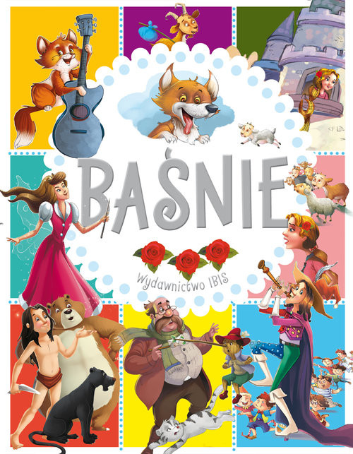 okładka Baśnie Roszpunka Wilk i siedem koźlątek Flecista z Hameln Księga dżungli książka