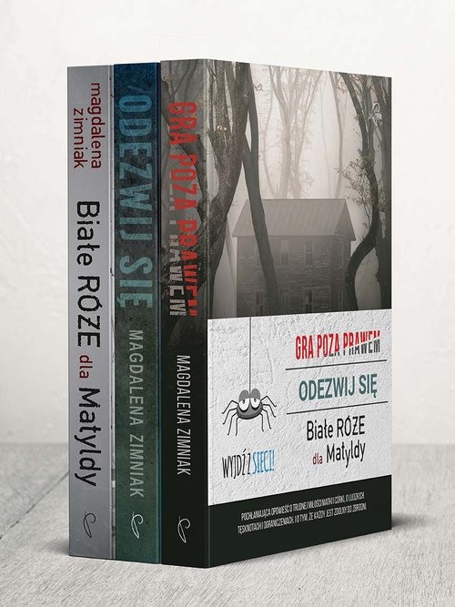 okładka Wyjdź z sieci / Gra poza prawem / Odezwij się / Białe Róże dla Matyldy Pakiet książka | Magdalena Zimniak