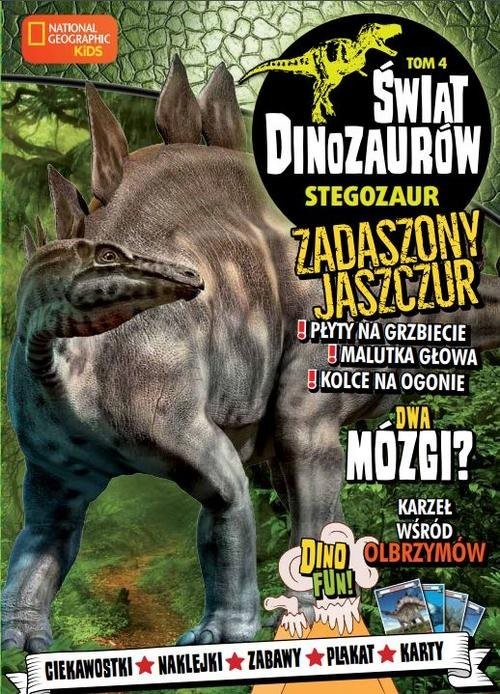 okładka Świat Dinozaurów 4 Stegozaur książka