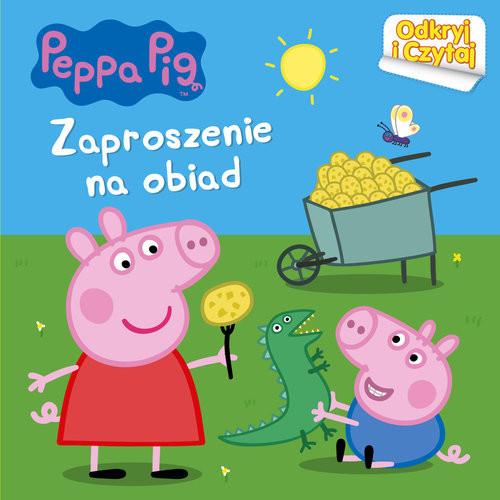 okładka Świnka Peppa Odkryj i czytaj nr 1 Zaproszenie na obiad książka