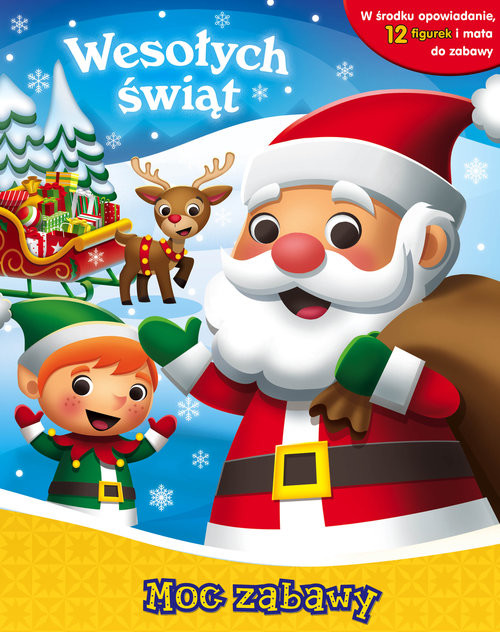 okładka Wesołych świąt Moc zabawy książka