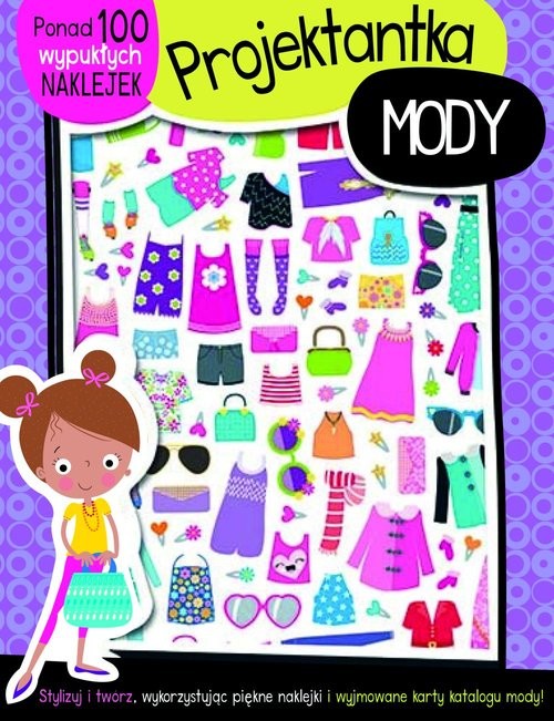 okładka Projektantka mody książeczka z ponad 100 wypukłymi naklejkami książka