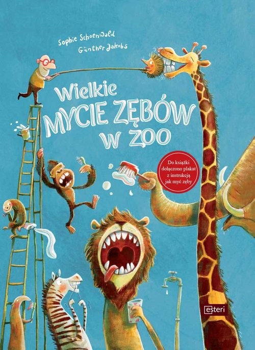 okładka Wielkie mycie zębów w zoo książka | Schoenwald Sophie