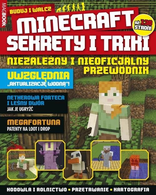 okładka Minecraft Sekrety i triki Buduj i walcz książka