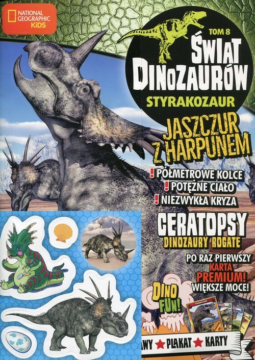 okładka Świat Dinozaurów 8 Styrakozaur książka