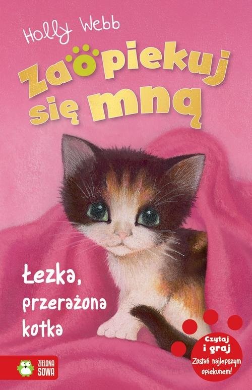 okładka Zaopiekuj się mną Łezka, przerażona kotka książka | Holly Webb