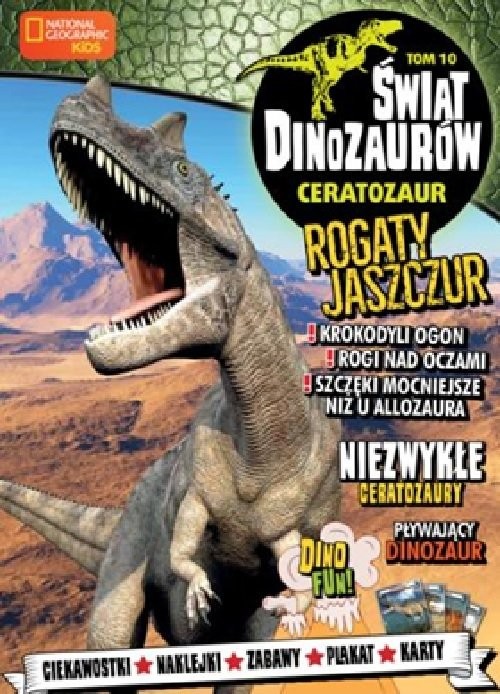 okładka Świat Dinozaurów Tom 10 Ceratozaur książka