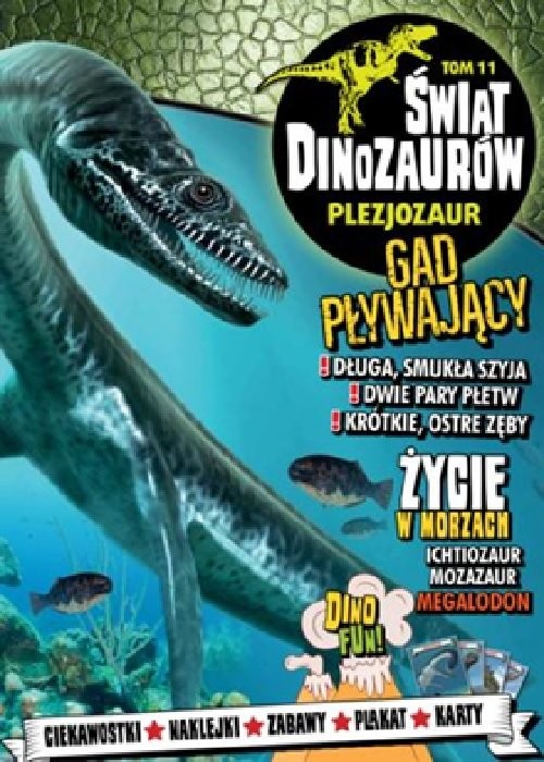 okładka Świat Dinozaurów Tom 11 Plezjozaur książka