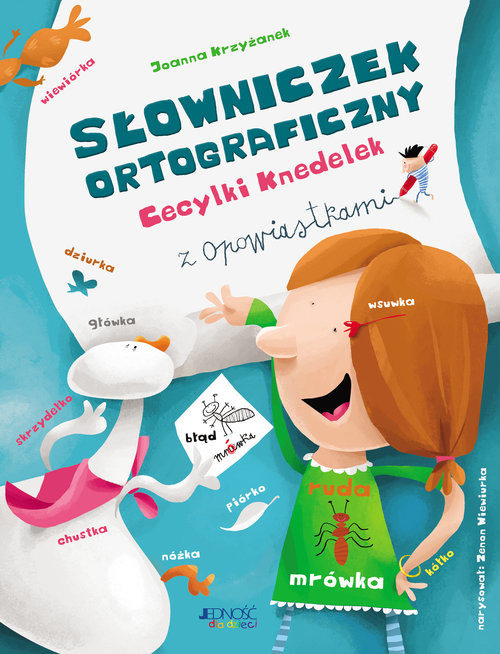 okładka Słowniczek ortograficzny Cecylki Knedelek książka | Joanna Krzyżanek, Zenon Wiewiurka
