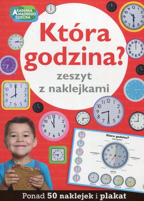 okładka Która godzina? Zeszyt z naklejkami książka