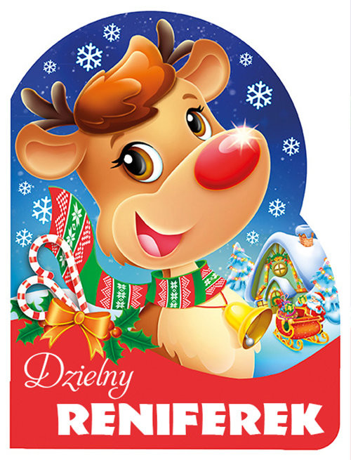 okładka Dzielny reniferek Wykrojnik książka | Urszula Kozłowska
