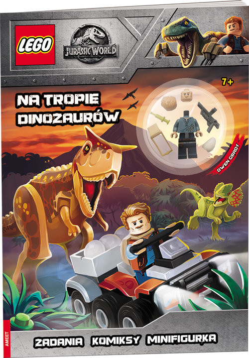 okładka LEGO Jurassic World Tropiciel dinozaurów książka