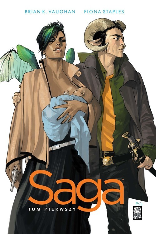 okładka Saga Tom 1 książka | Brian K. Vaughan, Fiona Staples