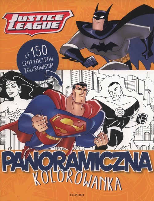 okładka Justice League Panoramiczna kolorowanka książka