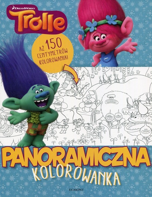 okładka Trolle Panoramiczna kolorowanka książka