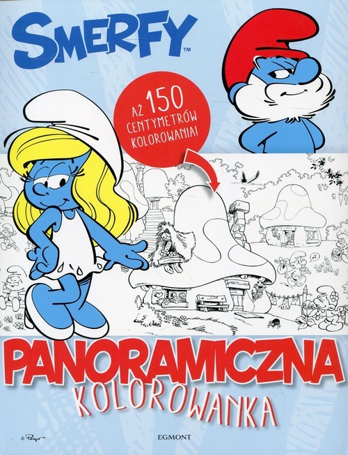 okładka Smerfy Panoramiczna kolorowanka książka