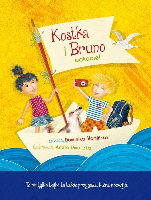 okładka Kostka i Bruno Wakacje! książka | Dominika Słomińska