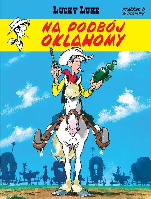 okładka Lucky Luke Na podbój Oklahomy Tom 14 książka | René Goscinny