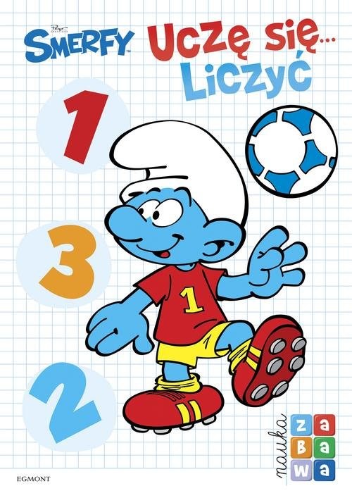 okładka Smerfy Uczę się liczyć Nauka i zabawa książka | Adrianna Zabrzewska