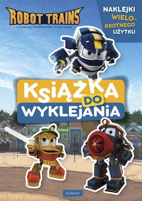 okładka Robot Trains Książka do wyklejania książka