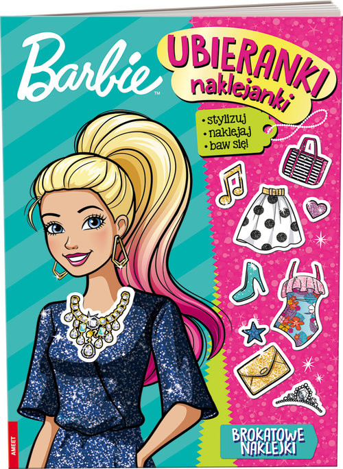 okładka Barbie Ubieranki naklejanki SDU-1103 książka