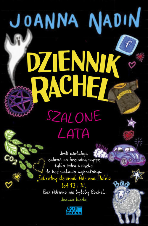 okładka Dziennik Rachel Szalone lata książka | Joanna Nadin