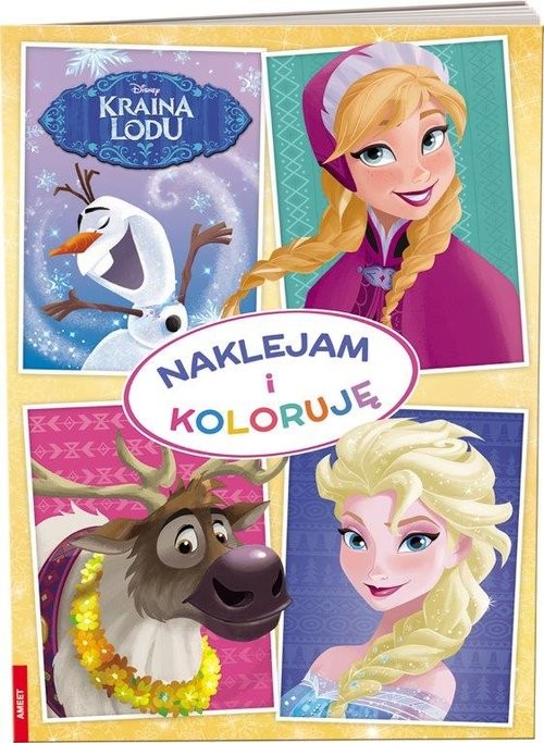 okładka Kraina Lodu Naklejam i koloruję książka