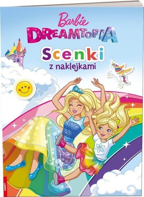 okładka Barbie Dreamtopia Scenki z naklejkami książka